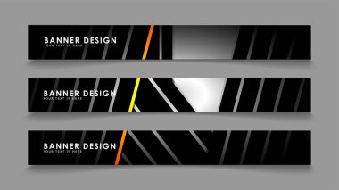 Renk degradeli çizgi stili vektörleri ile soyut afiş tasarımı