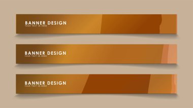 Dalga vektörleri ve ahşap renk degradeleri ile soyut afişler tasarla