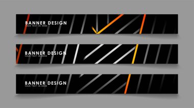 Renk degradeli çizgi stili vektörleri ile soyut afiş tasarımı