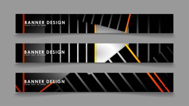 Renk degradeli çizgi stili vektörleri ile soyut afiş tasarımı