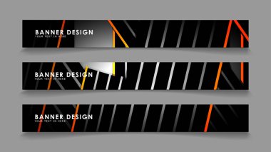 Renk degradeli çizgi stili vektörleri ile soyut afiş tasarımı
