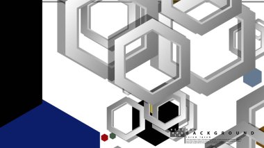 Altıgen, orta çağ renk kompozisyonu ile soyut geometrik arka plan. Vektör çizimi