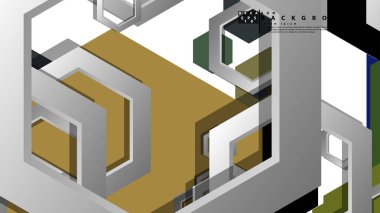 Altıgen, orta çağ renk kompozisyonu ile soyut geometrik arka plan. Vektör çizimi