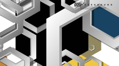 Altıgen, orta çağ renk kompozisyonu ile soyut geometrik arka plan. Vektör çizimi