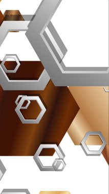 Modern geometrik soyut vektör ahşap renk kompozisyonları şablonları. Vektör çizimi