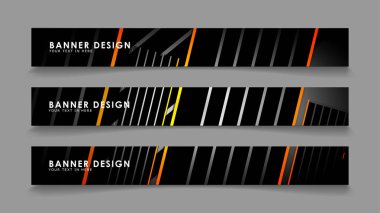 Renk degradeli çizgi stili vektörleri ile soyut afiş tasarımı