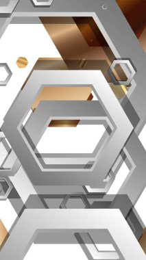 Modern geometrik soyut vektör ahşap renk kompozisyonları şablonları. Vektör çizimi