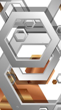 Modern geometrik soyut vektör ahşap renk kompozisyonları şablonları. Vektör çizimi