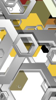 Altıgen, orta çağ renk kompozisyonu ile soyut geometrik arka plan. Vektör çizimi