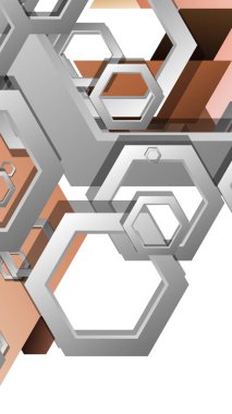 Altıgenler cilt renk kompozisyonu ile soyut geometrik arka plan. Vektör çizimi