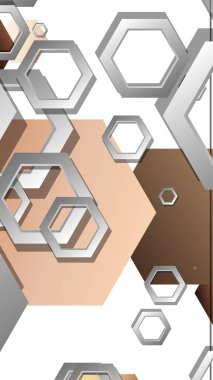 Altıgenler cilt renk kompozisyonu ile soyut geometrik arka plan. Vektör çizimi