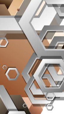 Altıgenler cilt renk kompozisyonu ile soyut geometrik arka plan. Vektör çizimi