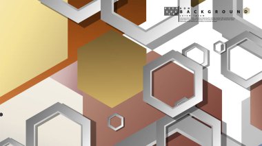 Modern geometrik soyut vektör şablonları taş ve tuğla renk kompozisyonları. Vektör çizimi