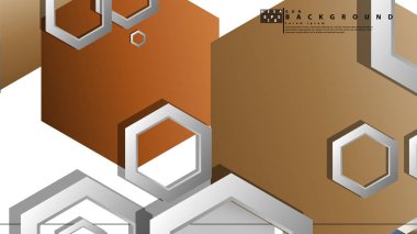 Modern geometrik soyut vektör şablonları taş ve tuğla renk kompozisyonları. Vektör çizimi