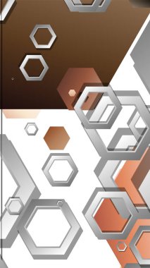 Altıgenler cilt renk kompozisyonu ile soyut geometrik arka plan. Vektör çizimi