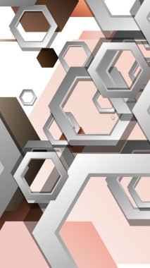 Altıgenler cilt renk kompozisyonu ile soyut geometrik arka plan. Vektör çizimi