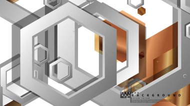 Modern geometrik soyut vektör ahşap renk kompozisyonları şablonları. Vektör çizimi