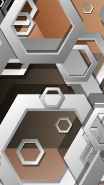 Altıgenler cilt renk kompozisyonu ile soyut geometrik arka plan. Vektör çizimi