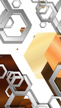 Modern geometrik soyut vektör ahşap renk kompozisyonları şablonları. Vektör çizimi