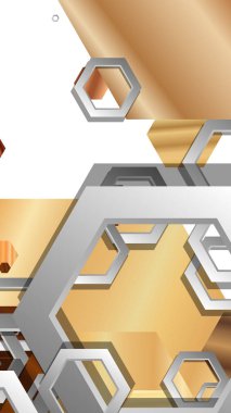 Modern geometrik soyut vektör ahşap renk kompozisyonları şablonları. Vektör çizimi