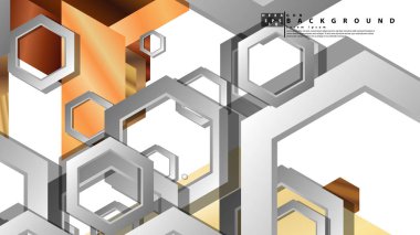 Modern geometrik soyut vektör ahşap renk kompozisyonları şablonları. Vektör çizimi