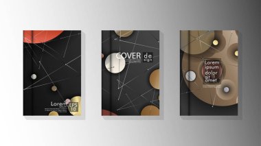 bir galaksi arka plan ile soyut kitap kapağı tasarımı . eps 10 vektör illüstrasyon