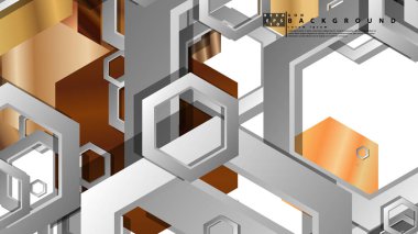 Modern geometrik soyut vektör ahşap renk kompozisyonları şablonları. Vektör çizimi