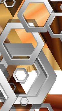 Modern geometrik soyut vektör ahşap renk kompozisyonları şablonları. Vektör çizimi