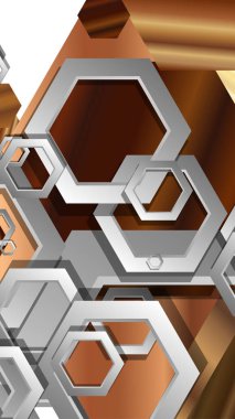 Modern geometrik soyut vektör ahşap renk kompozisyonları şablonları. Vektör çizimi