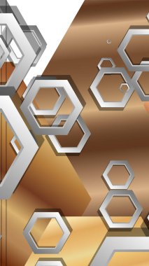 Modern geometrik soyut vektör ahşap renk kompozisyonları şablonları. Vektör çizimi