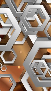 Modern geometrik soyut vektör ahşap renk kompozisyonları şablonları. Vektör çizimi