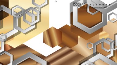 Modern geometrik soyut vektör ahşap renk kompozisyonları şablonları. Vektör çizimi