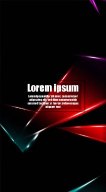 dikey soyut tasarım. Parlak üçgen şekil vektör tasarımının arka planı. tasarım arka planınız için uygun