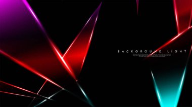 Parlak üçgenler bir fon ile modern teknoloji tasarımı. Tasarım arka planınız için uygun vektör çizimi