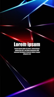 dikey soyut tasarım. Parlak üçgen şekil vektör tasarımının arka planı. tasarım arka planınız için uygun