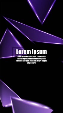 dikey soyut tasarım. Parlak üçgen şekil vektör tasarımının arka planı. tasarım arka planınız için uygun