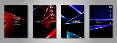 Minimal kapak tasarımı. Üçgen şekil vektör tasarım arka plan. Broşürler, posterler, kapaklar, afişler, vb için geçerlidir