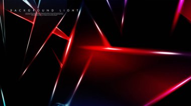 Parlak üçgenler bir fon ile modern teknoloji tasarımı. Tasarım arka planınız için uygun vektör çizimi