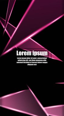 dikey soyut tasarım. Parlak üçgen şekil vektör tasarımının arka planı. tasarım arka planınız için uygun