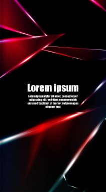 dikey soyut tasarım. Parlak üçgen şekil vektör tasarımının arka planı. tasarım arka planınız için uygun
