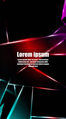 dikey soyut tasarım. Parlak üçgen şekil vektör tasarımının arka planı. tasarım arka planınız için uygun