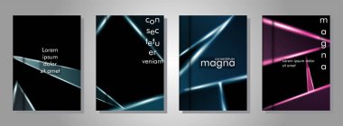 Minimal kapak tasarımı. Üçgen şekil vektör tasarım arka plan. Broşürler, posterler, kapaklar, afişler, vb için geçerlidir