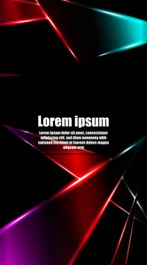 dikey soyut tasarım. Parlak üçgen şekil vektör tasarımının arka planı. tasarım arka planınız için uygun