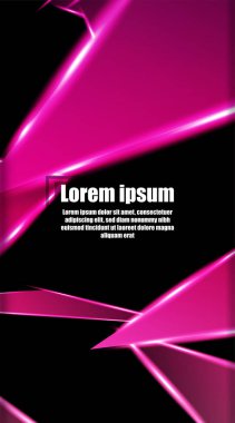 dikey soyut tasarım. Parlak üçgen şekil vektör tasarımının arka planı. tasarım arka planınız için uygun