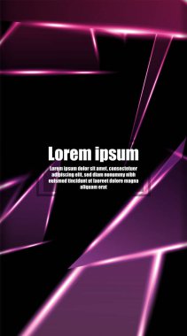 dikey soyut tasarım. Parlak üçgen şekil vektör tasarımının arka planı. tasarım arka planınız için uygun