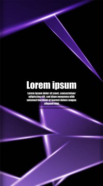 dikey soyut tasarım. Parlak üçgen şekil vektör tasarımının arka planı. tasarım arka planınız için uygun