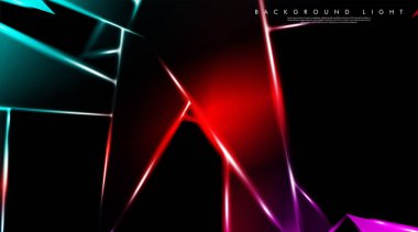 Parlak üçgenler bir fon ile modern teknoloji tasarımı. Tasarım arka planınız için uygun vektör çizimi