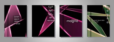 Minimal kapak tasarımı. Üçgen şekil vektör tasarım arka plan. Broşürler, posterler, kapaklar, afişler, vb için geçerlidir