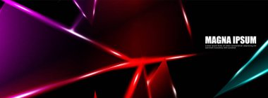 Parlak üçgen şekil vektör tasarım afişarka planı. tasarım arka planınız için uygun