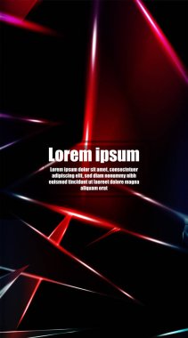 dikey soyut tasarım. Parlak üçgen şekil vektör tasarımının arka planı. tasarım arka planınız için uygun